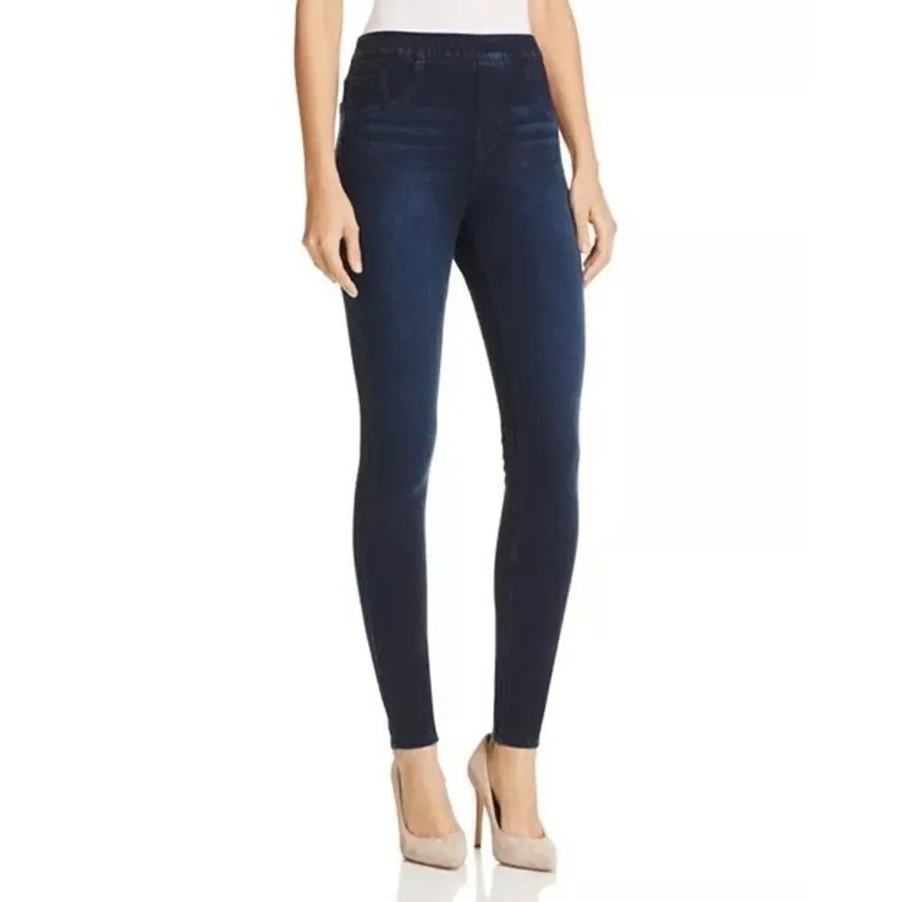 SPANX By Sara Blakely Jean-ish Jeanish Ankle Leggings Blue Denim Size L